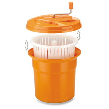 Centrifugadora de Ensaladas 12L | Escurridor de Verduras Rapido | Ø32 cm | Apta para el Lavavajillas | Libre de BPA