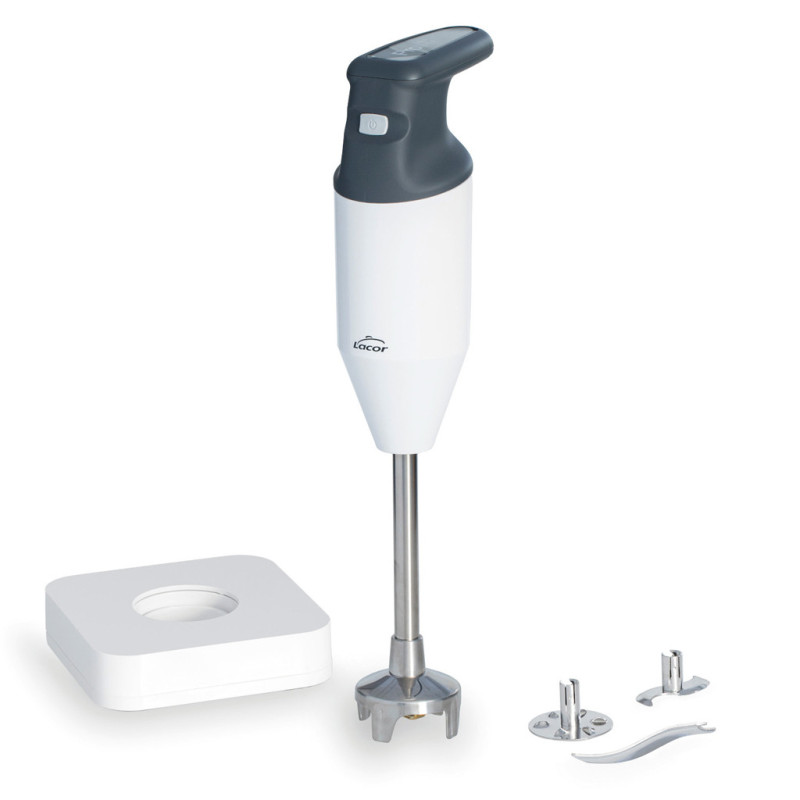 Batidora de Mano Lacor | Batidora de Varilla Antisalpicaduras | Cuchilla de Acero Inoxidable | Ideal para Cortar, Triturar