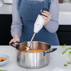 Lacor Stabmixer | Spritzschutz-Stabmixer | Klinge aus Edelstahl | Ideal zum Zerkleinern und Mahlen