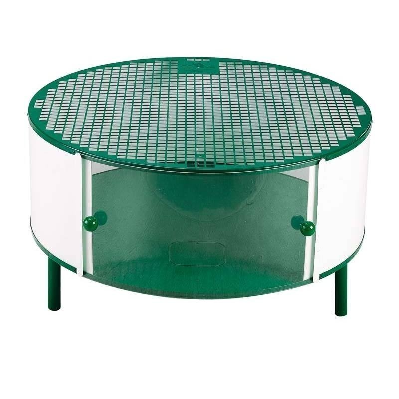 Gaiola para incubação de pintinhos e pássaros recém-nascidos | Gaiola cilíndrica antiafogamento | 72x72x38 cm | Aquecimento unif