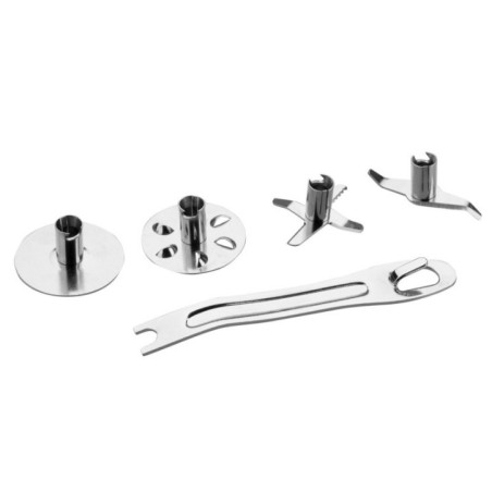 Batidora de Mano con Picadora y Vaso Lacor | Batidora de Varilla | 4 Cuchillas de Acero Inoxidable | Ideal para Cortar, Triturar