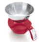 Bascula de Cocina 5 Kg | Peso de Cocina Digital con Bol Extraible | Bascula de Cocina de Acero | Peso Alimentos | Ø21 cm