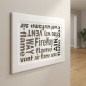 Feststehendes Lüftungsgitter mit weißem Vorrahmen, Serie Alphabet, 30 x 17 cm | Lüftungskanäle und Luft
