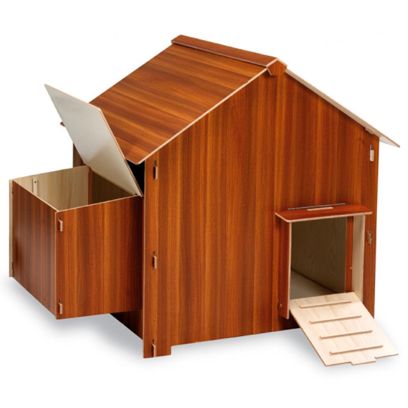 Wooden Chicken Coop for Chickens and Other Birds 113x82x87 cm | Wooden Chicken Coop with Ramp and Side Access Wooden Chicken Coop for Chickens and Other Birds 113x82x87 cm | Wooden Chicken Coop with Ramp and Side Access