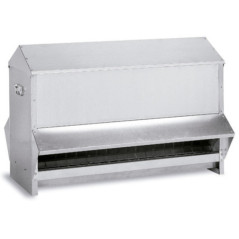 Comedouro externo para pássaros, patos e roedores, 100 kg, 97 x 60 x 66 cm | Comedouro galvanizado para pássaros e coelhos