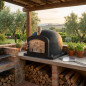 Kitaway BBQ Oven 100x100x65 cm Black | Wood Burning Oven with Professional Insulation and Pressure Gauge Kitaway BBQ Oven 100x100x65 cm Black | Wood Burning Oven with Professional Insulation and Pressure Gauge