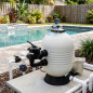 M3000 560-mm-Sandfilter für Schwimmbecken mit Seitenventil | Monoblockfilter mit 12.000 l/h Durchflussrate für private Schwimmbe