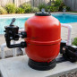Star-Plus 600-mm-Sandfilter für Schwimmbecken mit 1 1/2"-Seitenventil | Monoblockfilter mit 15 m³/h Kapazität für private Schwim