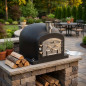 Kitaway BBQ Oven 120x120x65 cm Black | Wood Burning Oven with Professional Insulation and Pressure Gauge Kitaway BBQ Oven 120x120x65 cm Black | Wood Burning Oven with Professional Insulation and Pressure Gauge