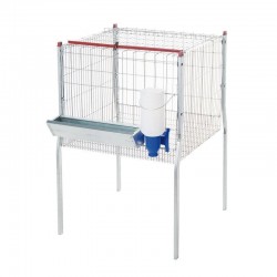1-compartment broiler cage