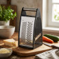 Rallador de Alimentos Manual | Rallador con 4 Caras para Cortes Variados | Facil de limpiar | Ideal para Todo Tipo de Aliementos