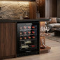 Cave à vin Orbegozo avec compresseur pour 16 bouteilles | Éclairage intérieur LED | Étagères chromées | Panneau tactile