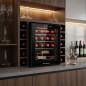 Vinoteca con Compresor para 16 Botellas Orbegozo | Enfriador de Botellas con Luz Interior LED | Estantes Cromados | Panel Tactil