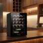 Orbegozo Weinkühlschrank mit Kompressor für 20 Flaschen | Flaschenkühler mit LED-Innenbeleuchtung | Chromablagen | Touchpanel