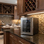 Cave à vin Orbegozo pour 6 bouteilles | Éclairage intérieur LED | Étagères chromées | Panneau tactile | Silencieuse