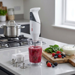 Liquidificador de mão Lacor | Liquidificador vertical anti-respingos | Lâmina de aço inoxidável | Ideal para picar e triturar