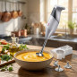 Lacor Hand Blender | Anti-Splash Stick Blender | Stainless Steel Blade | Ideal for Chopping and Grinding