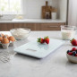 Bilancia da cucina da 5 kg | Bilancia digitale da cucina | Bilancia in vetro | Peso degli alimenti in G/OZ/ML/CUPS | 27x18x4 cm