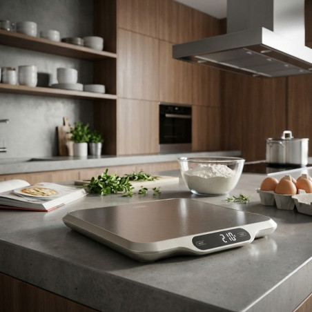 Bilancia da cucina da 15 kg | Bilancia digitale da cucina | Bilancia da cucina in acciaio inox | Peso degli alimenti in g/kg/oz/