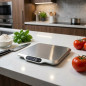 Bilancia da cucina da 15 kg | Bilancia digitale da cucina | Bilancia da cucina in acciaio inox | Peso degli alimenti in g/kg/oz/ Bilancia da cucina da 15 kg | Bilancia digitale da cucina | Bilancia da cucina in acciaio inox | Peso degli alimenti in g/kg/oz/