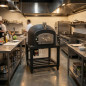Forno Kitaway com Base + Gás 100x100x65 cm Preto | Dimensões 100x100x170 cm | Forno a Gás Profissional com Manômetro Forno Kitaway com Base + Gás 100x100x65 cm Preto | Dimensões 100x100x170 cm | Forno a Gás Profissional com Manômetro