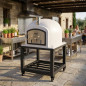 Kitaway-Backofen mit Untergestell und Rollen, 120 x 120 x 65 cm, Weiß | Abmessungen 120 x 120 x 170 cm | Professioneller Gasback Kitaway-Backofen mit Untergestell und Rollen, 120 x 120 x 65 cm, Weiß | Abmessungen 120 x 120 x 170 cm | Professioneller Gasback