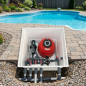 Système de purification d'eau pour piscine enterrée : filtre à sable Star Plus 500 mm avec vanne latérale 1 1/2 pouce et pompe A Système de purification d'eau pour piscine enterrée : filtre à sable Star Plus 500 mm avec vanne latérale 1 1/2 pouce et pompe A