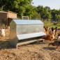 Tolva Exterior para Aves, Patos y Roedores 100 Kg, 97x60x66 cm | Comedero Galvanizado para Pajaros y Conejos Tolva Exterior para Aves, Patos y Roedores 100 Kg, 97x60x66 cm | Comedero Galvanizado para Pajaros y Conejos
