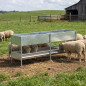 Futtertrog für Schafe aus verzinktem Blech, 118,5 x 65 x 100 cm | Futtertrog für den Außenbereich, 84 kg Tragkraft | Erweiterbar Futtertrog für Schafe aus verzinktem Blech, 118,5 x 65 x 100 cm | Futtertrog für den Außenbereich, 84 kg Tragkraft | Erweiterbar