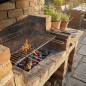 Kitaway Mini Grill Built-in Barbecue Grill in Stainless Steel 55.5x34 cm Kitaway Mini Grill Built-in Barbecue Grill in Stainless Steel 55.5x34 cm