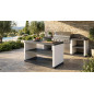 Encimera para Barbacoa de Obra Kitaway 84x63x85 cm | Base Blanca/Negra para Barbacoa de Jardín Exterior