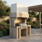 Glatte Beton-Rauchrohrverlängerung für Kitaway-Grills 84x49x40 cm Glatte Beton-Rauchrohrverlängerung für Kitaway-Grills 84x49x40 cm