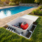 Système de purification d'eau pour piscine enterrée : filtre à sable Star Plus 500 mm avec vanne latérale 1 1/2 pouce et pompe A Système de purification d'eau pour piscine enterrée : filtre à sable Star Plus 500 mm avec vanne latérale 1 1/2 pouce et pompe A