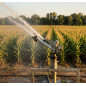 Cannone irrigatore in metallo da 20 a 43 metri H2OMaster 2''. Angolo di irrigazione regolabile. Pressione di esercizio da 1,5 a