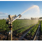 Cannone irrigatore in metallo da 20 a 43 metri H2OMaster 2''. Angolo di irrigazione regolabile. Pressione di esercizio da 1,5 a