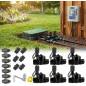Lot d'irrigation automatique professionnel KRain avec 6 zones 24v pour tuyau 32mm Lot d'irrigation automatique professionnel KRain avec 6 zones 24v pour tuyau 32mm