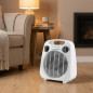 Termoventilatore compatto Orbegozo 2000 W, calore istantaneo, modalità ventola, bianco