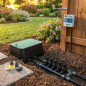 Kit irrigazione automatica professionale Hunter-Rain Bird a 8 zone 24v per tubo da 20mm
