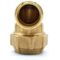 4 Stück Messingbogen 40mm x 1 1/4'' Männlich für PE-Rohr 40mm | Aenor Zertifiziertes Messingzubehör | Gewindebogen Männlich