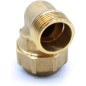 4 Stück Messingbogen 40mm x 1 1/4'' Männlich für PE-Rohr 40mm | Aenor Zertifiziertes Messingzubehör | Gewindebogen Männlich