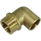 4 Stück Messingbogen 40mm x 1 1/4'' Männlich für PE-Rohr 40mm | Aenor Zertifiziertes Messingzubehör | Gewindebogen Männlich