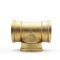4 x 1 1/2 "brass female threaded tee