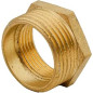 Pack 4 Tuerca latón 1 1/4'' x 1'' | Accesorio laton Aenor | Reductor de latón roscados | Tuerca reducida latón Aire, Agua, Gas