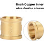 5 x 1 "brass threaded female sleeve 5 x 1 "brass threaded female sleeve