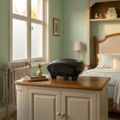 Calefactor Horizontal 1000 W-2000W Orbegozo, Función ventilador, Calefactor de Aire, Calefactor de baño para suelo, Negro