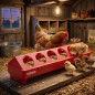 Chargeur en Plastique pour les Poulets 50 cm, Mangeoire pour poussins âgés
