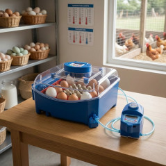 Automatic Incubator for Bird Eggs Lumia 16 + Humidifier, Measures 39x34x24 cm