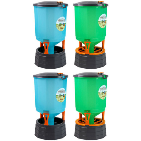 Pack 2+2 Chicken Drinker + Feeder 45 L | 4 Poultry Accessory Kit