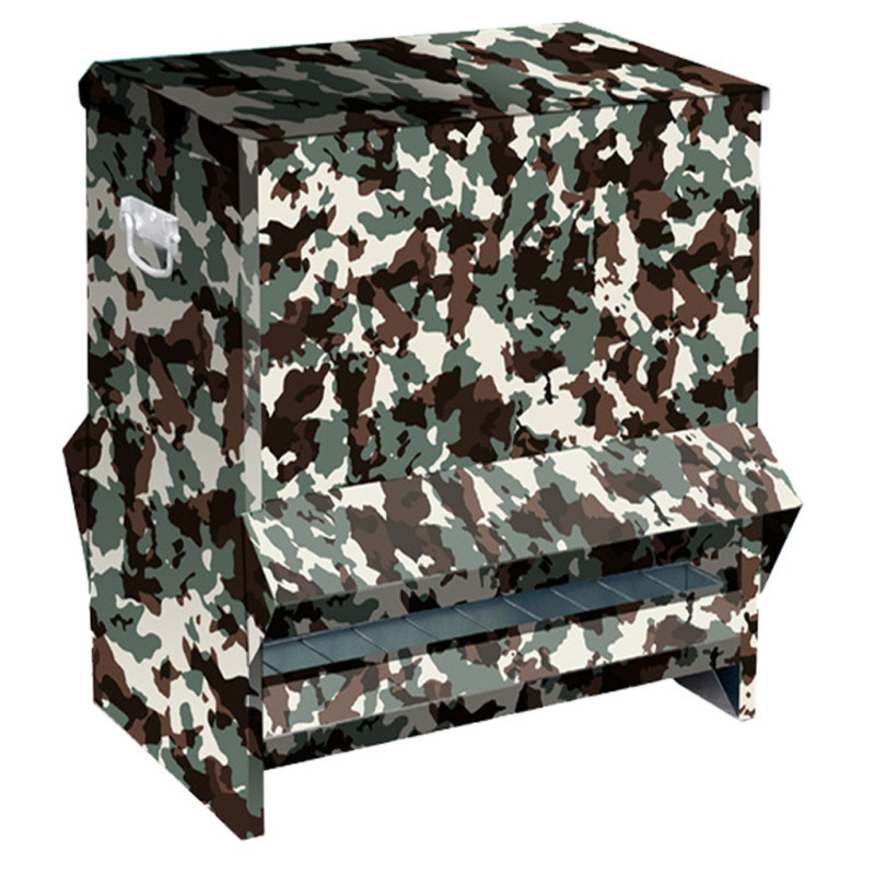 Alimentador de pássaros para perdizes, camuflado, para uso externo, 51x46x52 cm | Alimentador de pássaros para exterior