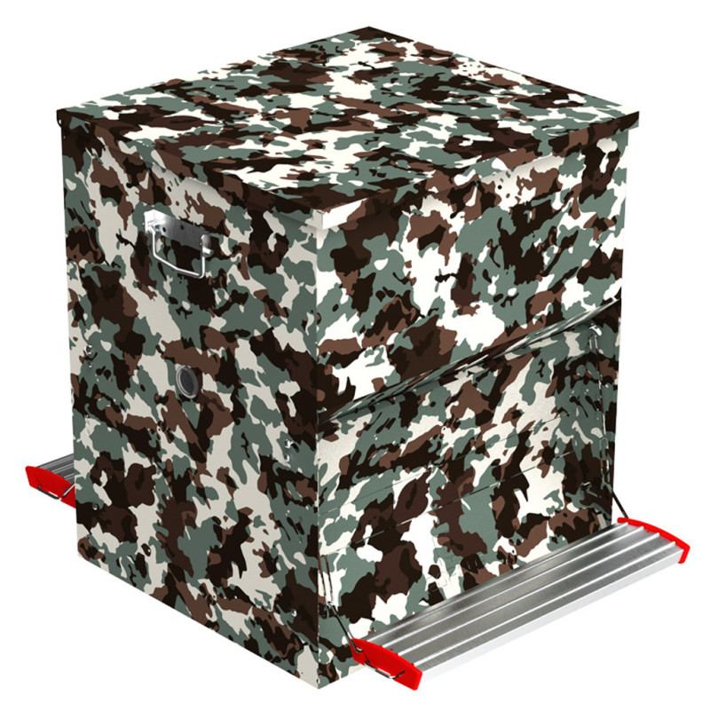 SAFE-FEED Duck Hopper Feeder 50 Kg 83.5 L | Camouflaged Bird Hopper | Up to 40 Ducks